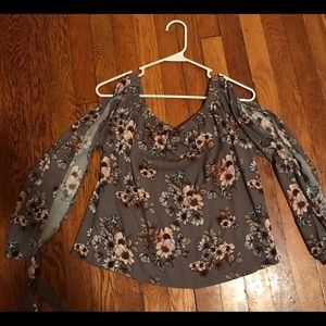 Floral off the shoulder top